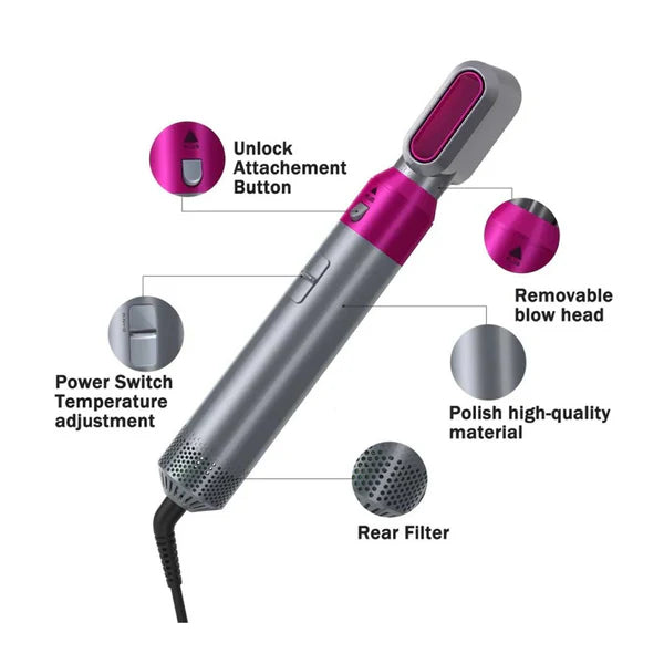 5 in 1 Multifunctional Hair Dryer Styling Tool