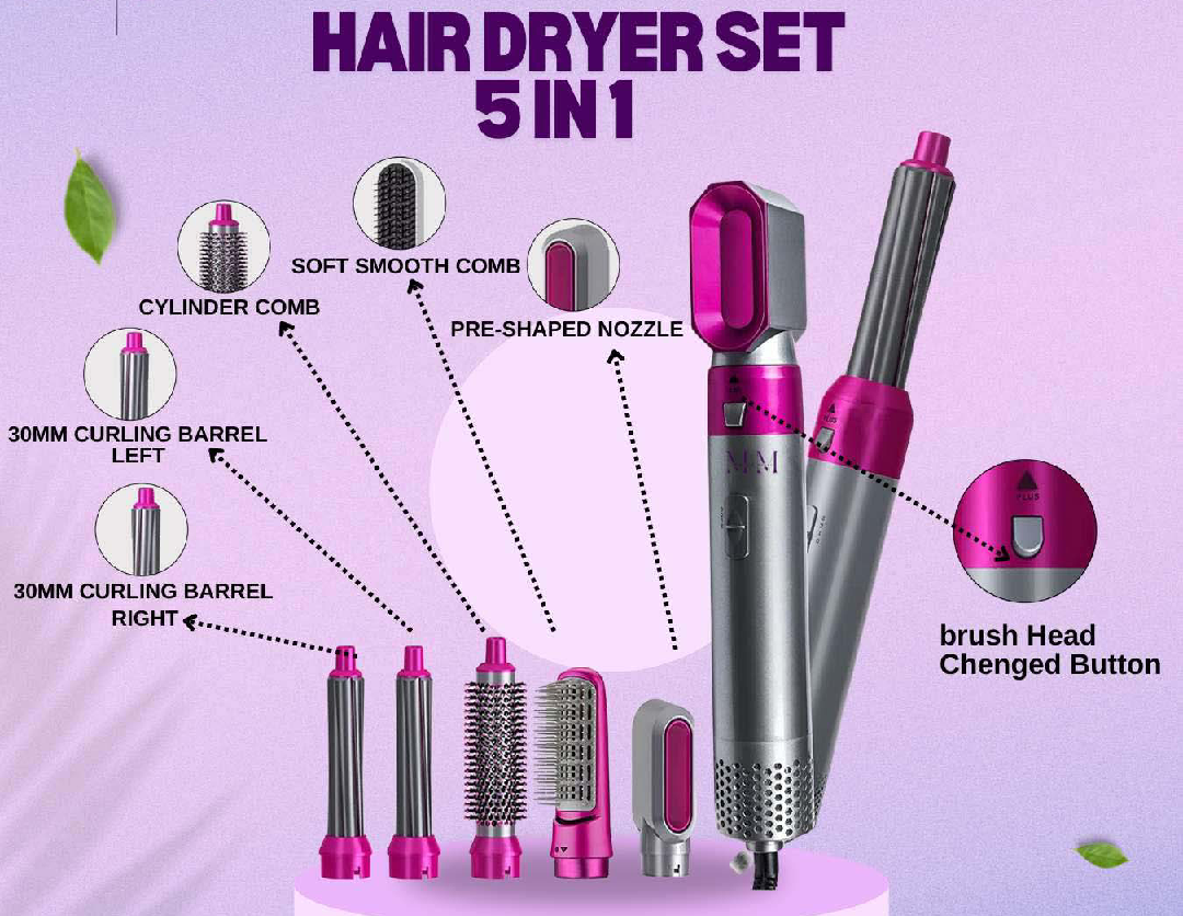 5 in 1 Multifunctional Hair Dryer Styling Tool